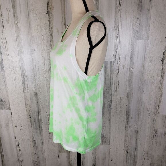Sundry Tie Dye Lime Neon Tank Sz 1 - Picture 3 of 8
